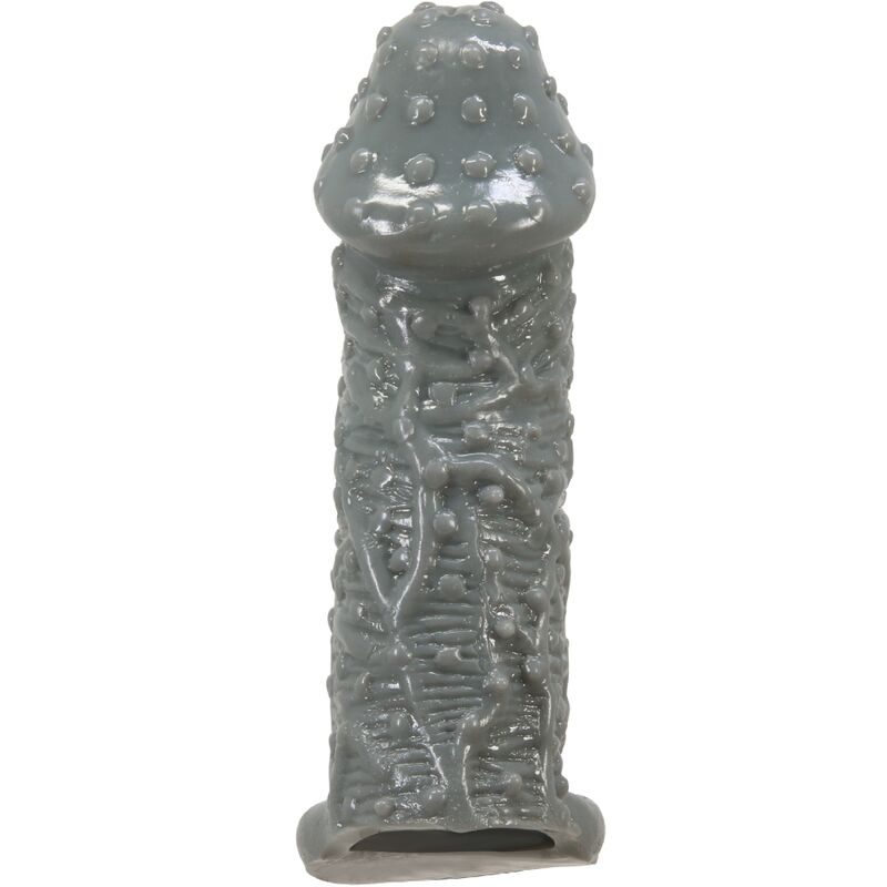 Pretty Love - Agrandisseur De Pénis Réaliste Et Manchon Retardateur Modèle 2 Gris - PRETTY LOVE | sextoys, jouets sexuels pour hommes, accessoires de pénis, couvre-pénis avec extension | Dimensions : 96