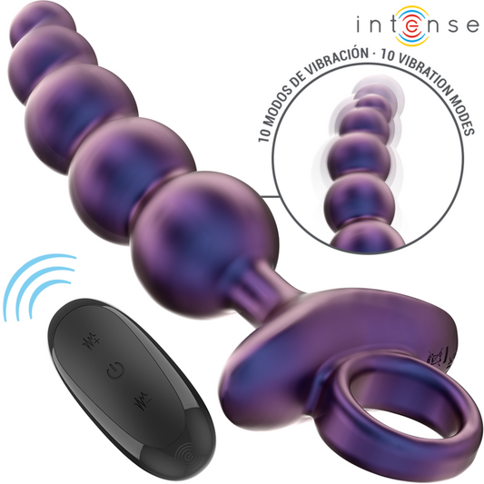 Intense - Tito Plug Anal Vibrant Modèle 3 Télécommande - INTENSE ANAL TOYS | sextoys, anal, vibromasseurs anaux | Dimensions : 206