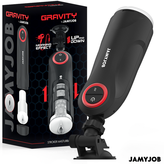 Jamyjob - Masturbateur Vagin Automatique Par Gravité 5 Modes D'Aspiration - JAMYJOB | sextoys, jouets sexuels pour hommes, vagins avec vibration | Dimensions : 980