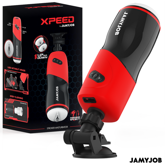 Jamyjob - Masturbateur Vagin Automatique Xpeed 5 Modes De Poussée Et Effet Sonore - JAMYJOB | sextoys, jouets sexuels pour hommes, vagins avec vibration | Dimensions : 1008