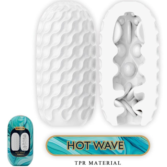Pretty Love - Masturbateur Pour Homme En Silicone Hot Wave Blanc