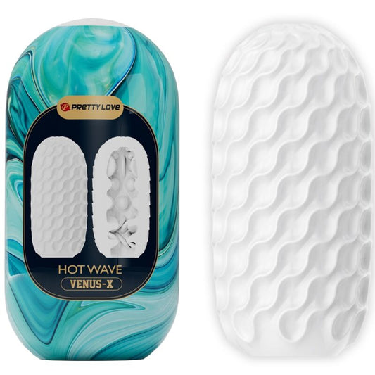 Pretty Love - Masturbateur Pour Homme En Silicone Hot Wave Blanc - PRETTY LOVE | sextoys, jouets sexuels pour hommes, divers masturbateurs | Dimensions : 0