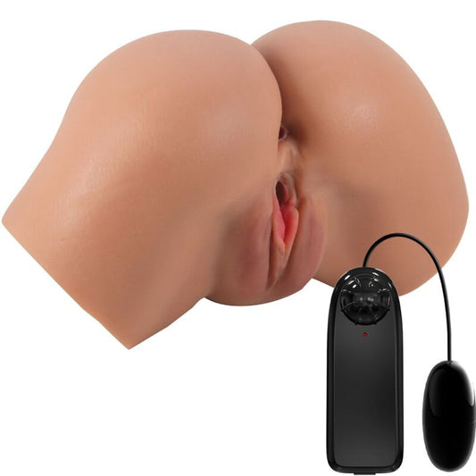 Crazy Bull - Hailey Vibrateur Fesses Avec Vagin Et Anus Réalistes Mulatto Contrôle À Distance