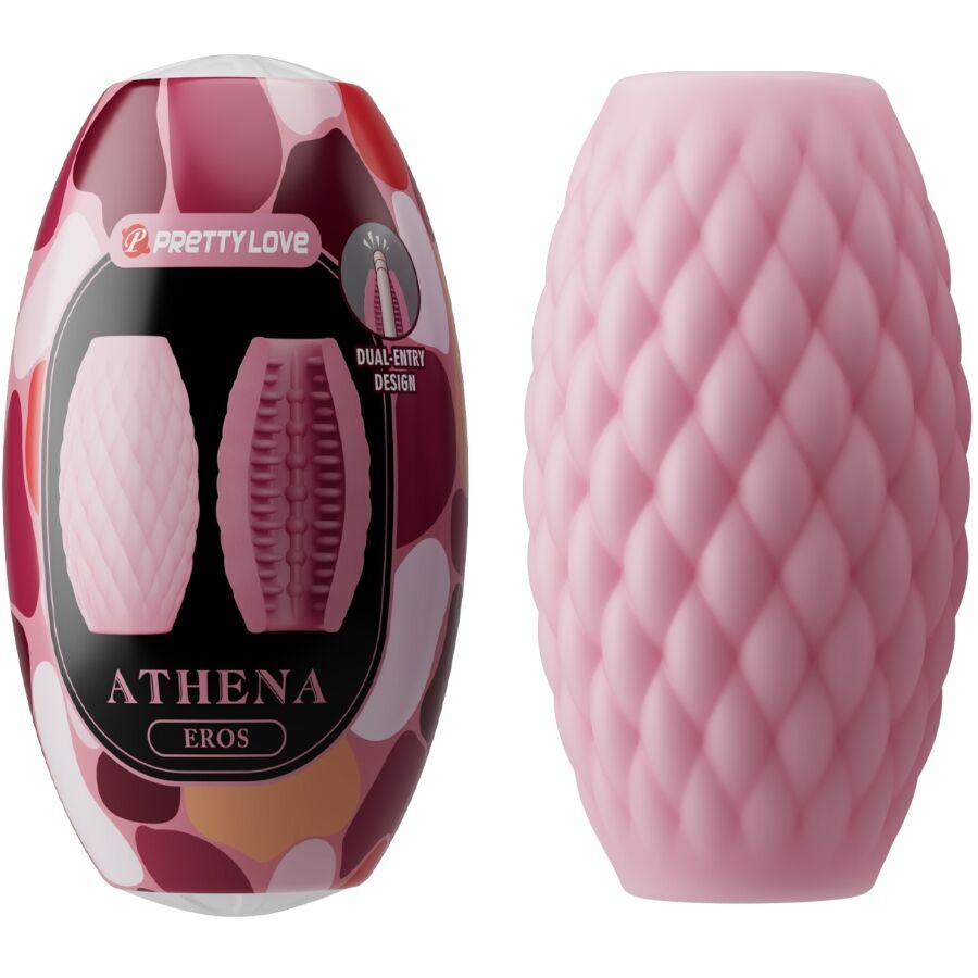 Pretty Love - Masturbateur Pour Homme En Silicone Athena Eros Rose - PRETTY LOVE | sextoys, jouets sexuels pour hommes, divers masturbateurs | Dimensions : 0