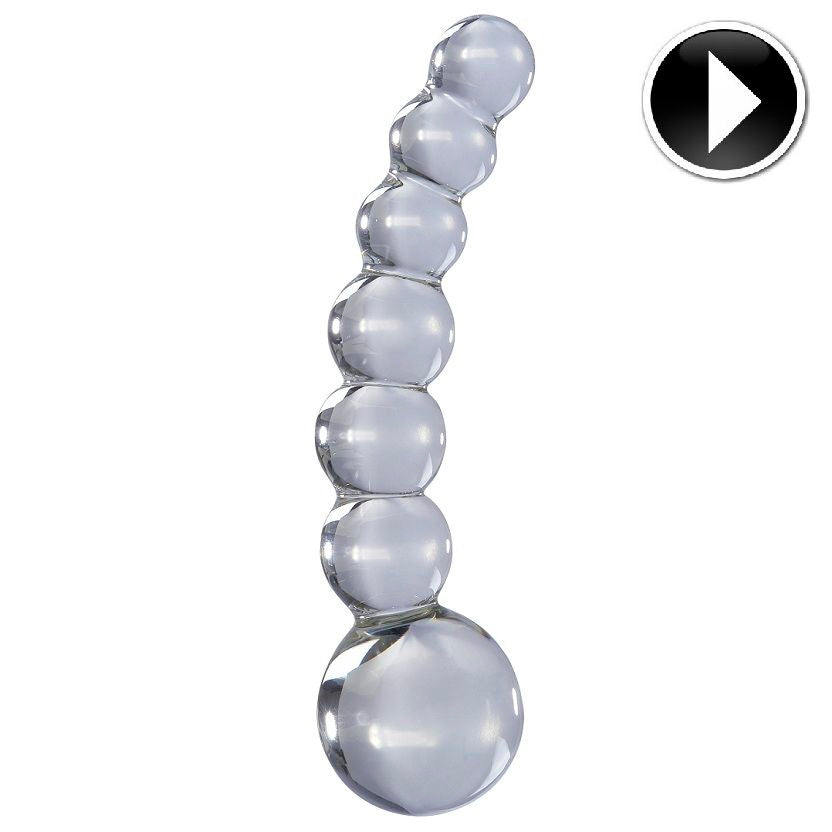 Icicles - N. 66 Masseur Transparent - ICICLES | sextoys, anal, bouchons anaux | Dimensions : 147