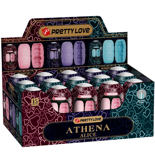 Pretty Love - Athena Alice Pack 15 Masturbateurs Masculins Divers - PRETTY LOVE | sextoys, jouets sexuels pour hommes, divers masturbateurs | Dimensions : 3248