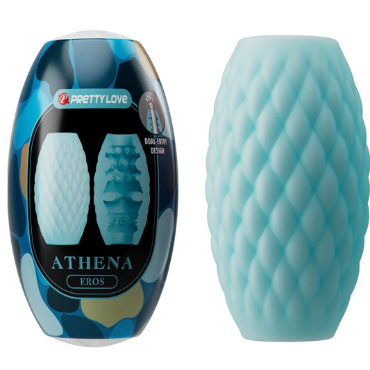 Pretty Love - Masturbateur Pour Homme En Silicone Athena Eros Bleu Ciel - PRETTY LOVE | sextoys, jouets sexuels pour hommes, divers masturbateurs | Dimensions : 0