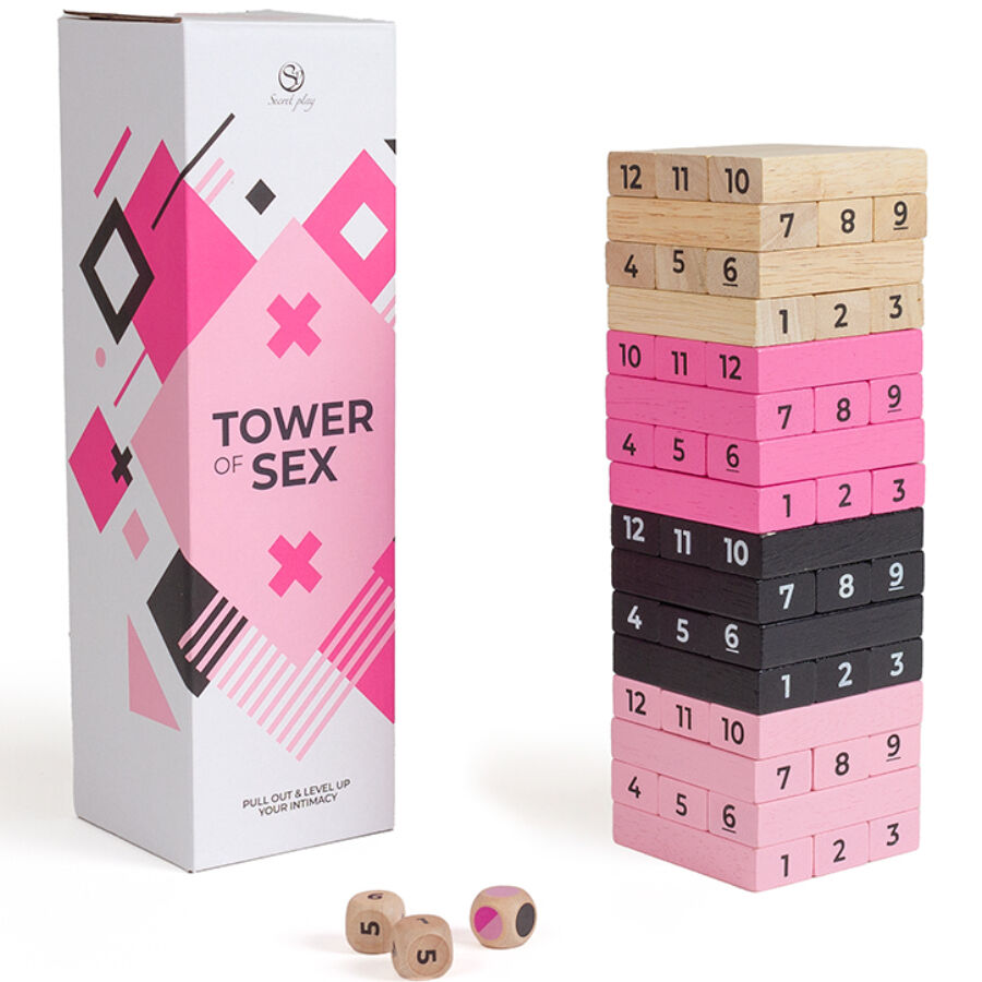 Secretplay - Jeu En Bois La Tour Du Sexe - SECRETPLAY 100% GAMES | jeux, jeux de société | Dimensions : 1060