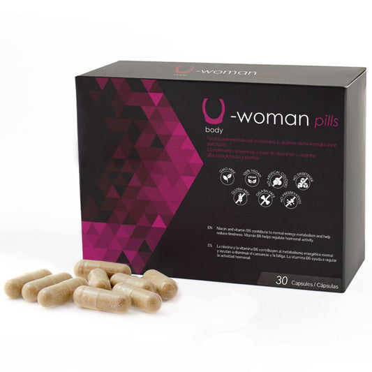500 Cosmetics - U-Woman Augmente La Libido Feminine - 30 Capsules - 500COSMETICS | pharmacie, stimulants pour les femmes, comprimés | Dimensions : 36