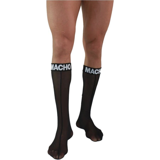 Macho - Chaussettes Fines Taille Unique Noires - MACHO UNDERWEAR | mode et lingerie, lingerie homme, chaussettes | Dimensions : 52