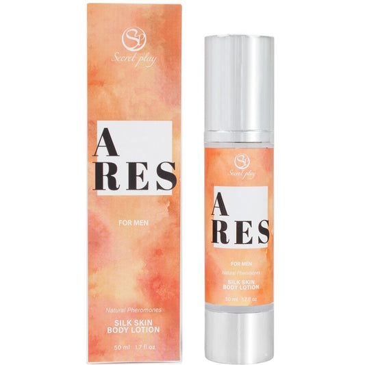 Secretplay - Ares Lotion Pour La Peau À La Soie Pour Hommes 50 Ml - SECRETPLAY COSMETIC | pharmacie, pour les massages, huiles de massage sans saveur | Dimensions : 122