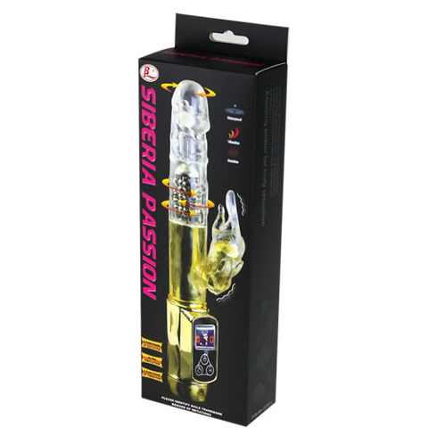Baile - Lapin Sibérie Passion Or - BAILE ROTATIONS | sextoys, vibrateurs, rotateurs vibrants | Dimensions : 245