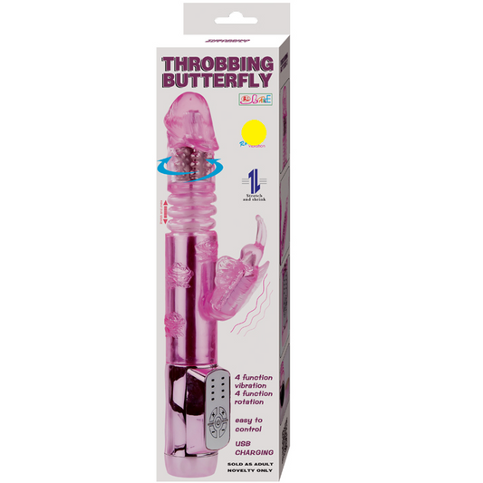 Baile - Us Lapin Papillon Palnitant - BAILE ROTATIONS | sextoys, vibrateurs, rotateurs vibrants | Dimensions : 325