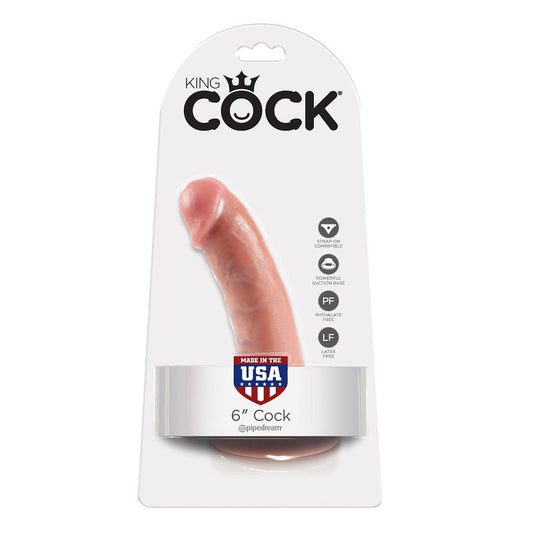 King Cock - 6 Chair De Gode 15.2 Cm - KING COCK | sextoys, godes sans vibration, pénis réalistes | Dimensions : 227