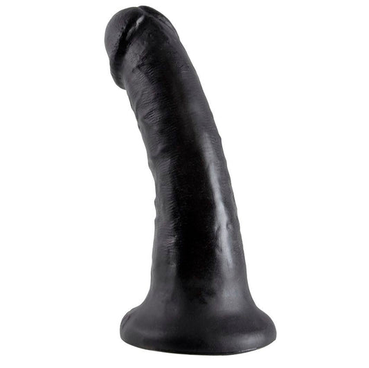 King Cock 6" Pene Negro 15.2 Cm