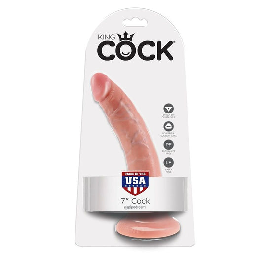 King Cock - 7 Chair De Gode 17.8 Cm - KING COCK | sextoys, godes sans vibration, pénis réalistes | Dimensions : 227