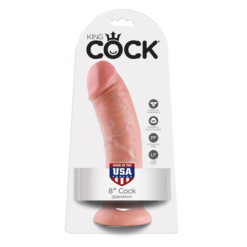 King Cock - 8 Chair De Gode 20.3 Cm - KING COCK | sextoys, godes sans vibration, pénis réalistes | Dimensions : 366
