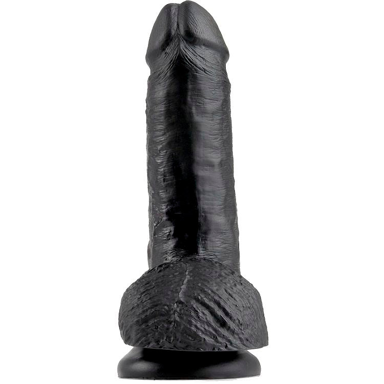 King Cock - 7 Gode Noir Avec Boules 17.8 Cm