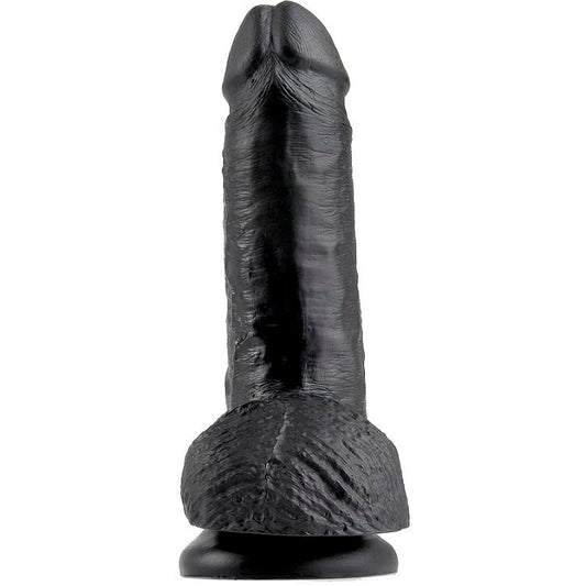 King Cock - 7 Gode Noir Avec Boules 17.8 Cm