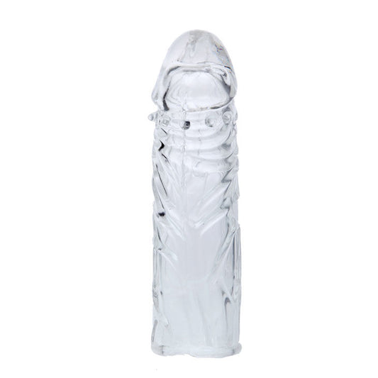 Baile - Couvercle De Pénis En Silicone Transparent 13 Cm - BAILE FOR HIM | sextoys, jouets sexuels pour hommes, accessoires de pénis, manchons péniens sans extension | Dimensions : 61