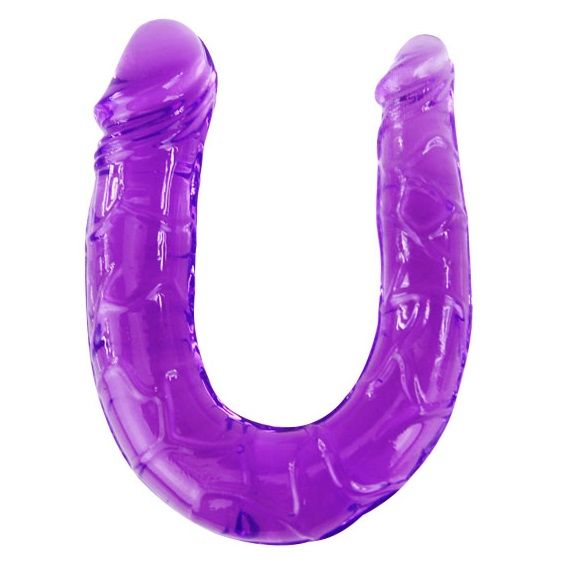 Baile - Double Gode En Gelée Flexible Lilas - BAILE ANAL | sextoys, godes sans vibration | Dimensions : 185