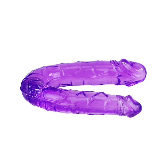 Baile - Double Gode En Gelée Flexible Lilas