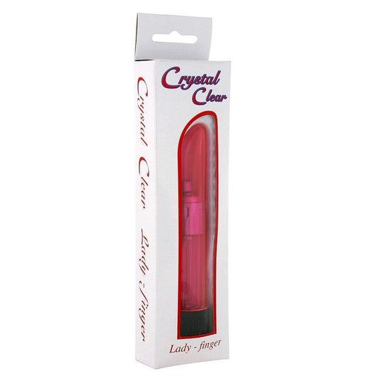 Seven Creations - Vibrateur Cristal Clair Dame Rose - SEVEN CREATIONS | sextoys, jouets pour femmes, stimulateurs | Dimensions : 80