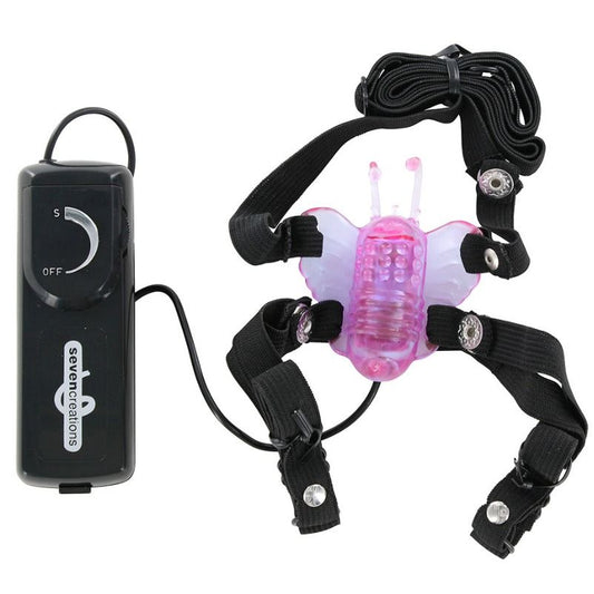 Seven Creations - Stimulateur Papillon Avec Vibration - SEVEN CREATIONS | sextoys, jouets pour femmes, stimulateurs, pour clitoris | Dimensions : 130