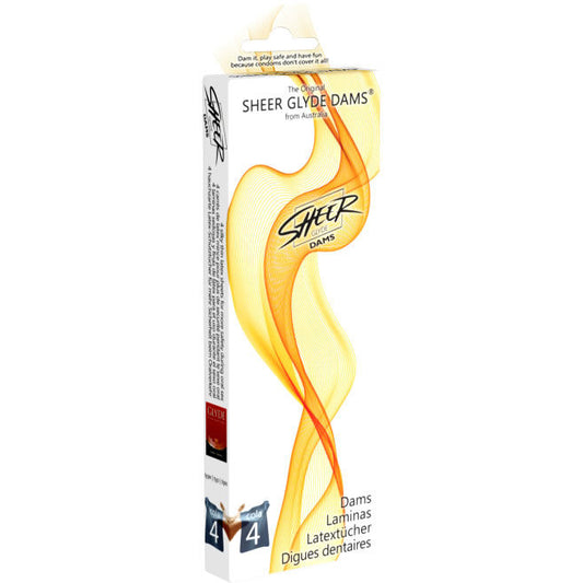 Sheer Glyde - Barrages Laminas Latex Queue De Sexe Oral - SHEER GLYDE | présesrvatifs, protection contre le sexe oral | Dimensions : 50