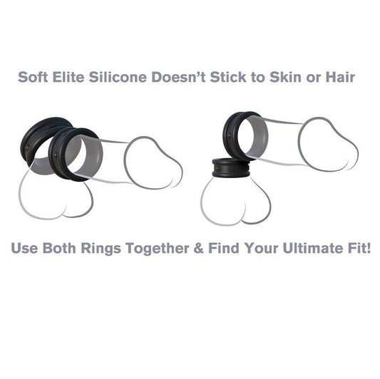 Fantasy C-Ringz - Bagues En Silicone Max / Large - FANTASY C-RINGZ | sextoys, jouets sexuels pour hommes, accessoires de pénis, anneaux de pénis, cockrings sans vibration | Dimensions : 65