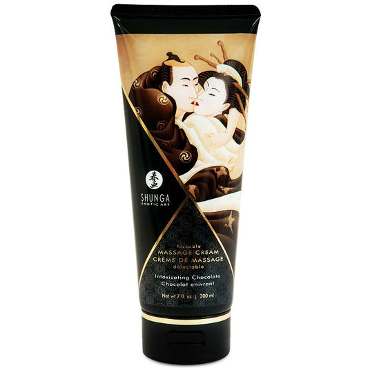 Shunga - Crème De Massage Au Chocolat 200 Ml - SHUNGA MASSAGE CREAM | pharmacie, pour les massages, crèmes de massage | Dimensions : 313