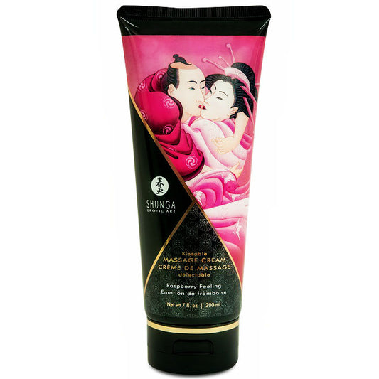 Shunga - Crème De Massage Framboise 200 Ml - SHUNGA MASSAGE CREAM | pharmacie, pour les massages, crèmes de massage | Dimensions : 313