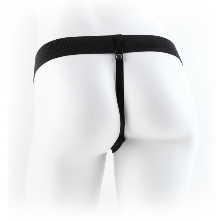 Fetish Fantasy Series - Sangle Creuse 9 Avec Boules 22.9Cm Marron - FETISH FANTASY SERIES | sextoys, jouets sexuels pour hommes, accessoires de pénis, extenseur de pénis avec harnais | Dimensions : 396