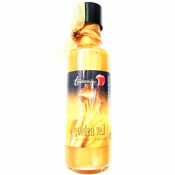 Tentacion - Huile De Massage Voile Dor 100 Ml - TENTACION | pharmacie, pour les massages, éclat du corps | Dimensions : 305