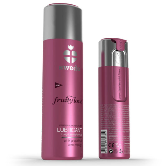 Swede - Fruity Love Lubrifiant Pamplemousse Rose À La Mangue 50 Ml - SWEDE | pharmacie, lubrifiants, aux saveurs délicieuses | Dimensions : 78