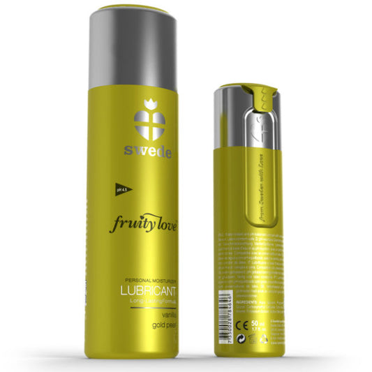 Swede - Fruity Love Lubrifiant Vanille Or Poire 50 Ml - SWEDE | pharmacie, lubrifiants, aux saveurs délicieuses | Dimensions : 78