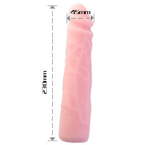 Baile - Gode En Silicone Réaliste Skin Touch 23 Cm - BAILE DILDOS | sextoys, godes sans vibration, pénis réalistes | Dimensions : 380