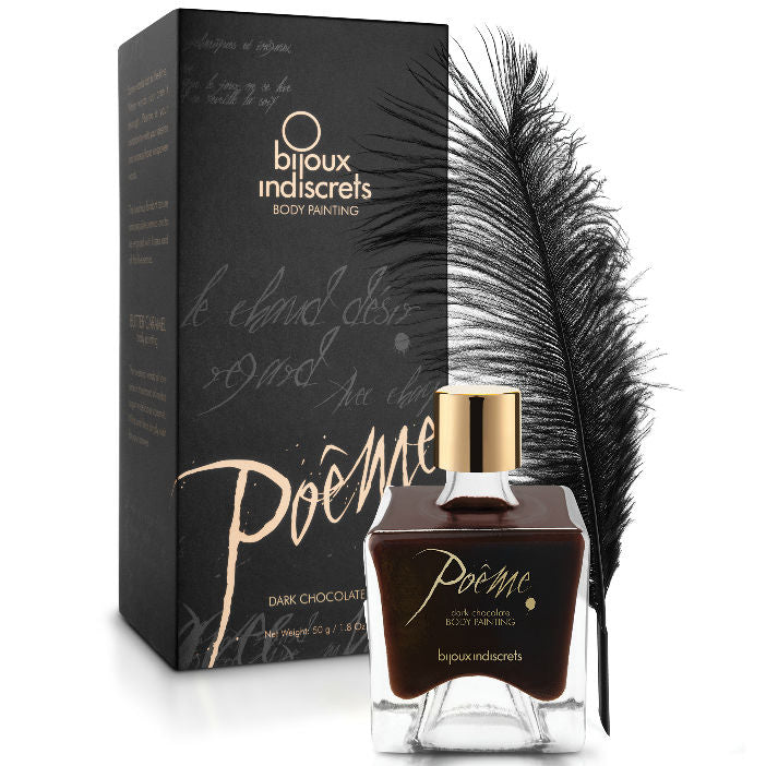 Bijoux - Poeme Peinture Comestible Chocolat Noir 50 Gr - BIJOUX POEME BODY PAINTING | pharmacie, peinture corporelle comestible | Dimensions : 276