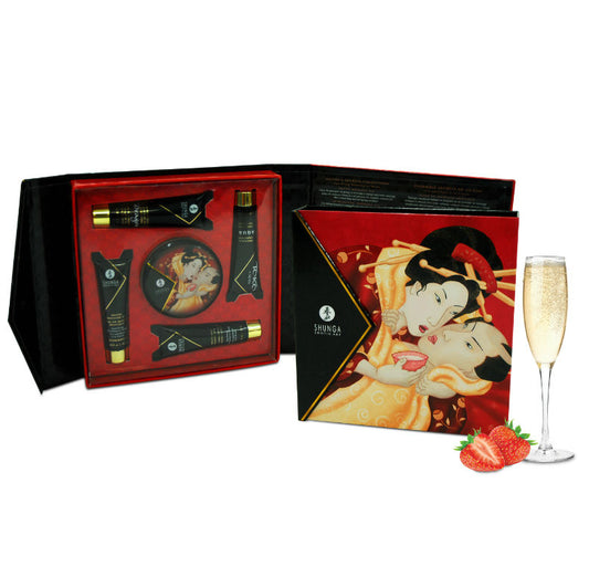 Shunga - Kit Secret Geisha Fraises Et Cava