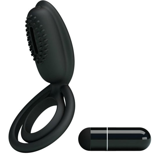 Pretty Love - Esther Anneau Vibrant Avec Stimulateur - PRETTY LOVE MALE | sextoys, jouets sexuels pour hommes, accessoires de pénis, anneaux de pénis, cockring avec vibration | Dimensions : 60