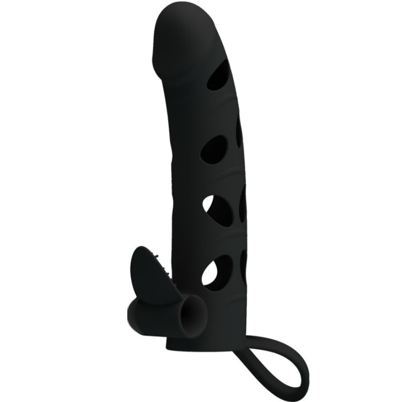 Pretty Love - Housse En Silicone Avec Vibration 15.2 Cm - PRETTY LOVE MALE | sextoys, jouets sexuels pour hommes, accessoires de pénis, manchons péniens sans extension | Dimensions : 75