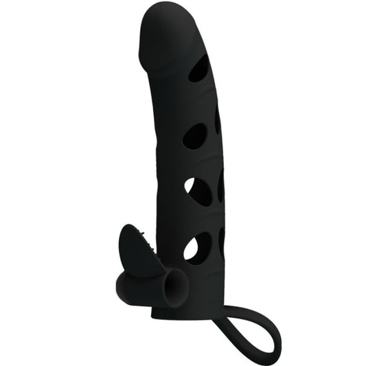 Pretty Love - Housse En Silicone Avec Vibration 15.2 Cm - PRETTY LOVE MALE | sextoys, jouets sexuels pour hommes, accessoires de pénis, manchons péniens sans extension | Dimensions : 75