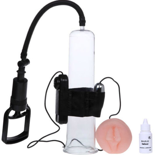 Baile - Système D'Agrandissement Du Pénis Avec Vibration - BAILE FOR HIM | sextoys, jouets sexuels pour hommes, accessoires de pénis, pénis agrandisseur pompe | Dimensions : 846