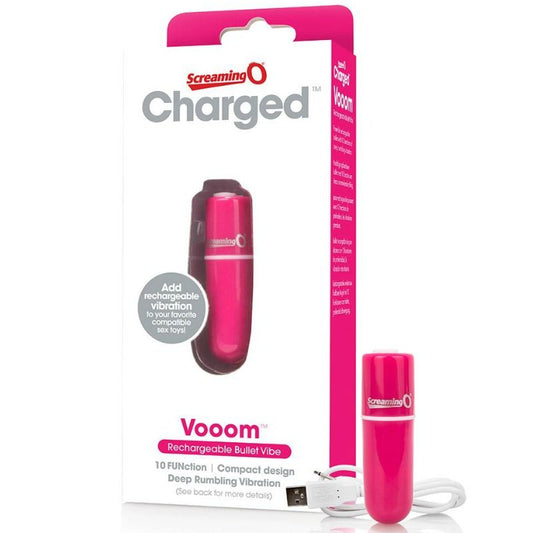 Screaming O - Bala Vibreura Rechargeable Vooom Rose - SCREAMING O | sextoys, jouets pour femmes, stimulateurs, balles vibrantes | Dimensions : 75