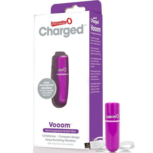 Screaming O - Bala Vibreura Rechargeable Vooom Violet - SCREAMING O | sextoys, jouets pour femmes, stimulateurs, balles vibrantes | Dimensions : 75