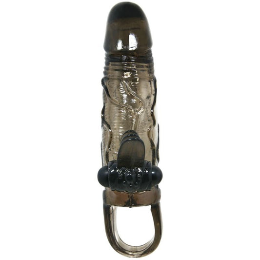Baile - Couvre-Pénis Brave Man Avec Stimulation Clito Et Anal Double Bullet Noir 16.5 Cm