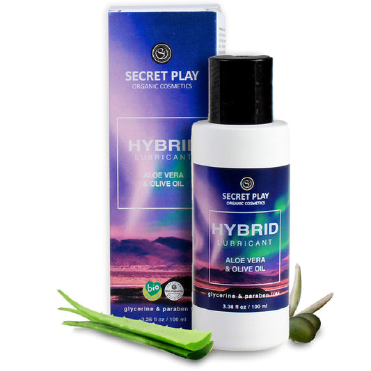 Secretplay - Lubrifiant Bio Hybride 100 Ml - SECRETPLAY COSMETIC | pharmacie, lubrifiants, bio bio | Dimensions : 130