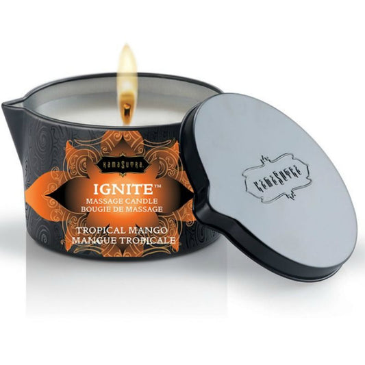 Kamasutra - Bougie De Massage Manche Tropical 170 Gr - KAMASUTRA  COSMETICS | pharmacie, pour les massages, bougies de massage | Dimensions : 240