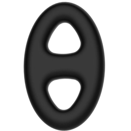 Crazy Bull - Bague Double En Silicone Super Douce - CRAZY BULL | sextoys, jouets sexuels pour hommes, accessoires de pénis, anneaux de pénis, cockrings sans vibration | Dimensions : 45