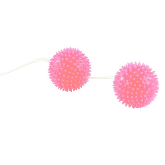 Baile - Balles Texturées Rose Profondement Plaisir 3.6 Cm - BAILE STIMULATING | sextoys, jouets pour femmes, boules chinoises, balles de base | Dimensions : 95
